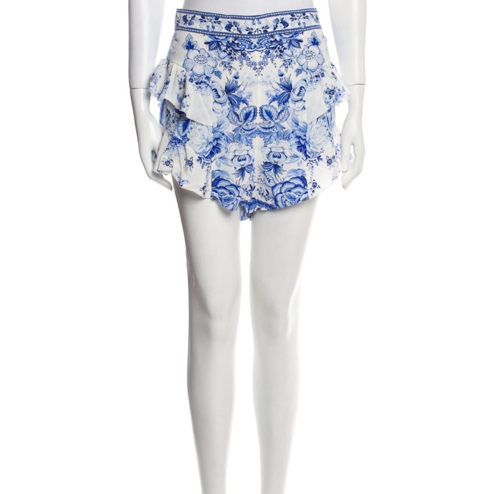 Camilla Silk Shorts. Floral Print. High-Rise